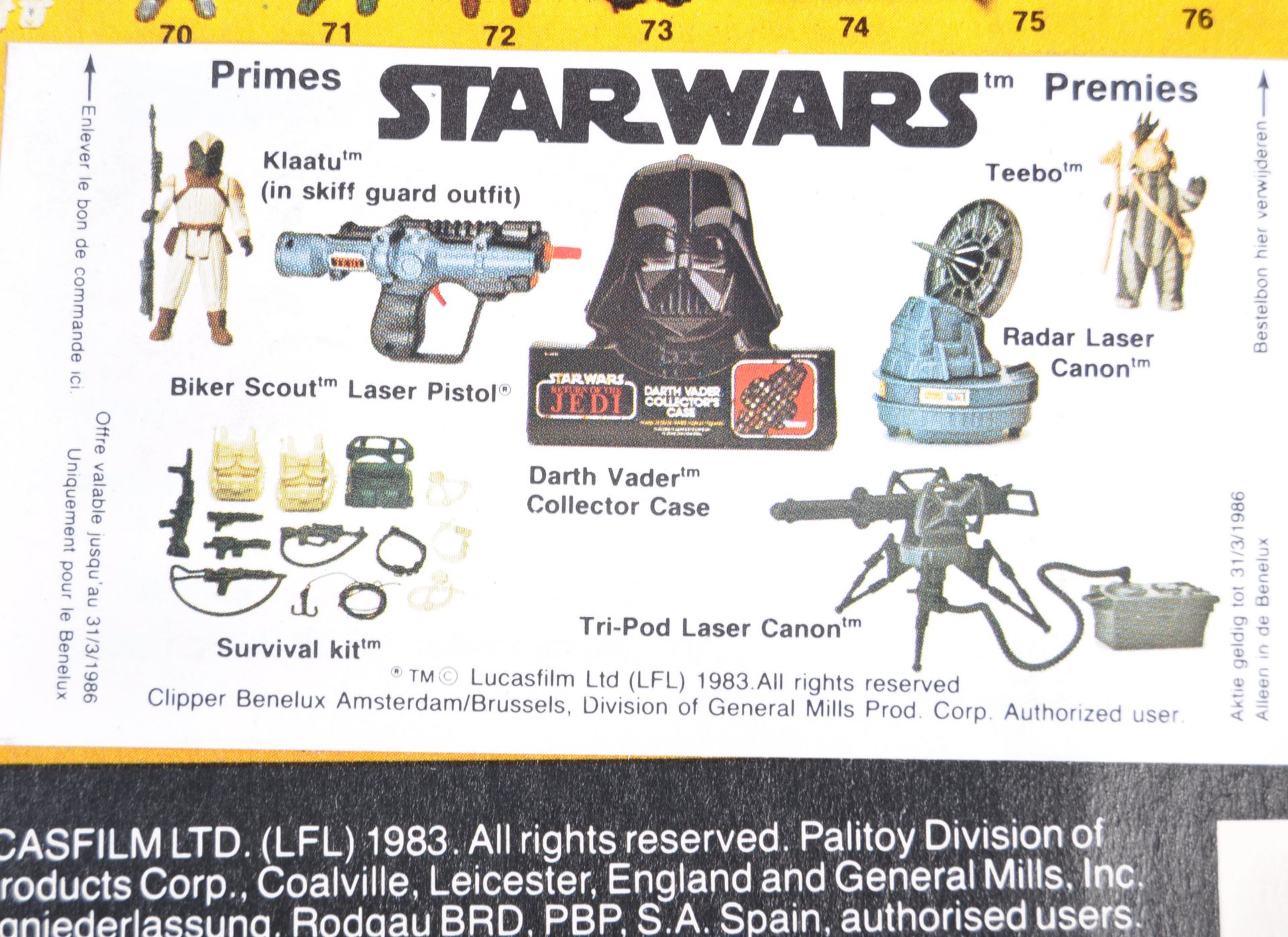 RARE VINTAGE PALITOY STAR WARS MOC CARDED ACTION FIGURE - Bild 6 aus 6