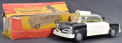 RARE VINTAGE IDEAL DRAGNET TALKING POLICE CAR BOXED TOY