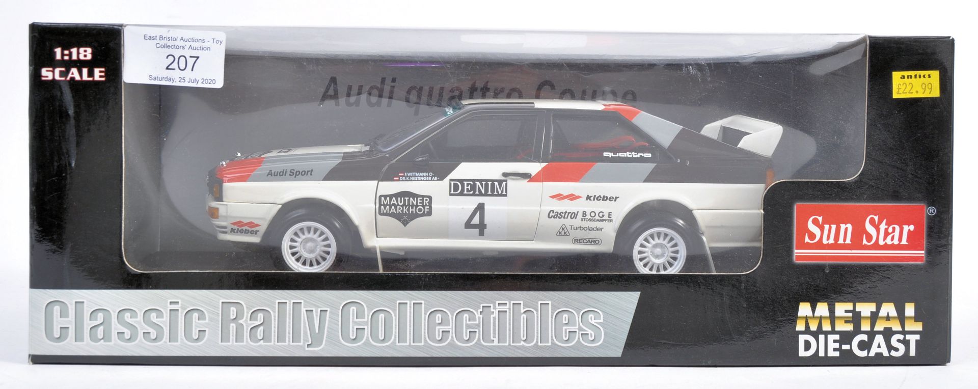 ORIGINAL 1/18 SCALE DIECAST SUN STAR CLASSIC RALLY MODEL CAR