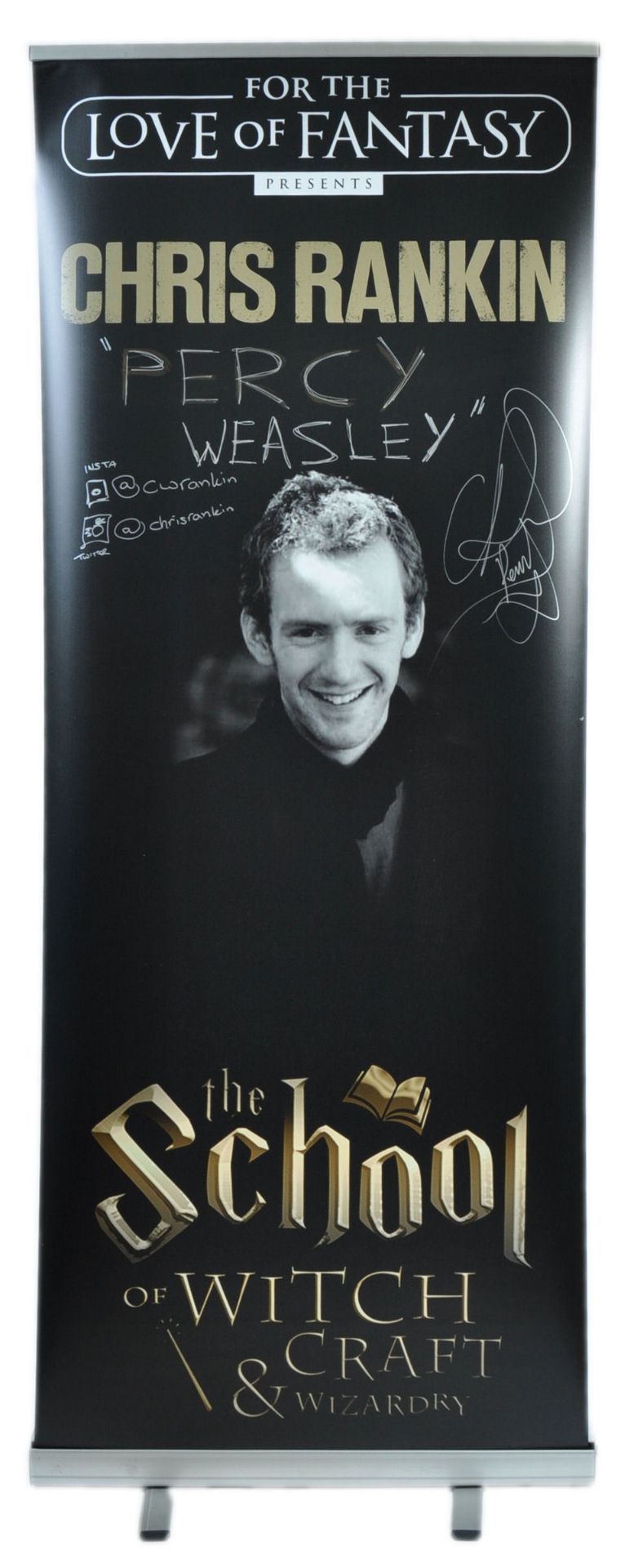 MONOPOLY EVENTS - AUTOGRAPHED BANNER - CHRIS RANKIN