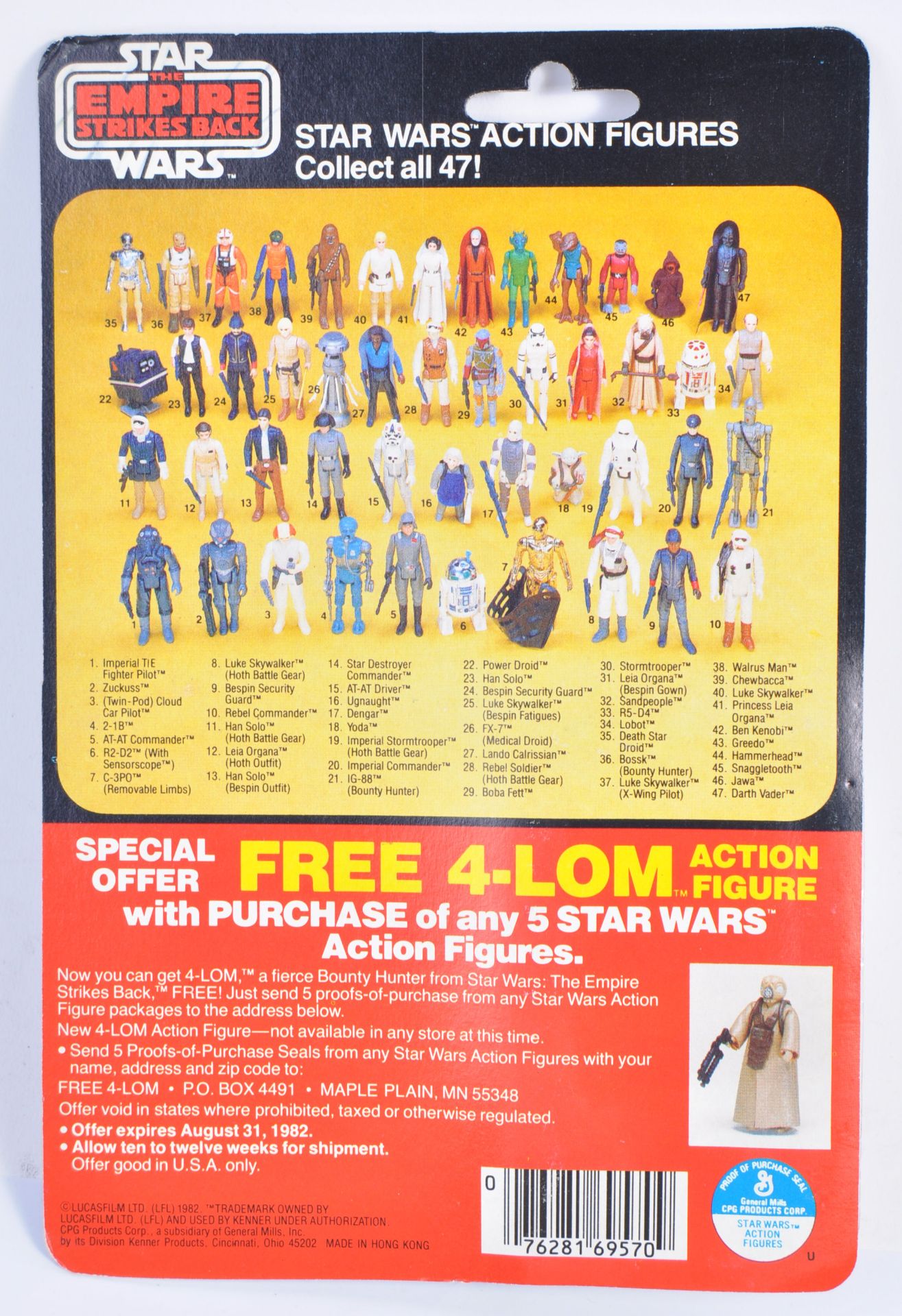 RARE VINTAGE KENNER STAR WARS MOC CARDED ACTION FIGURE - Bild 2 aus 6