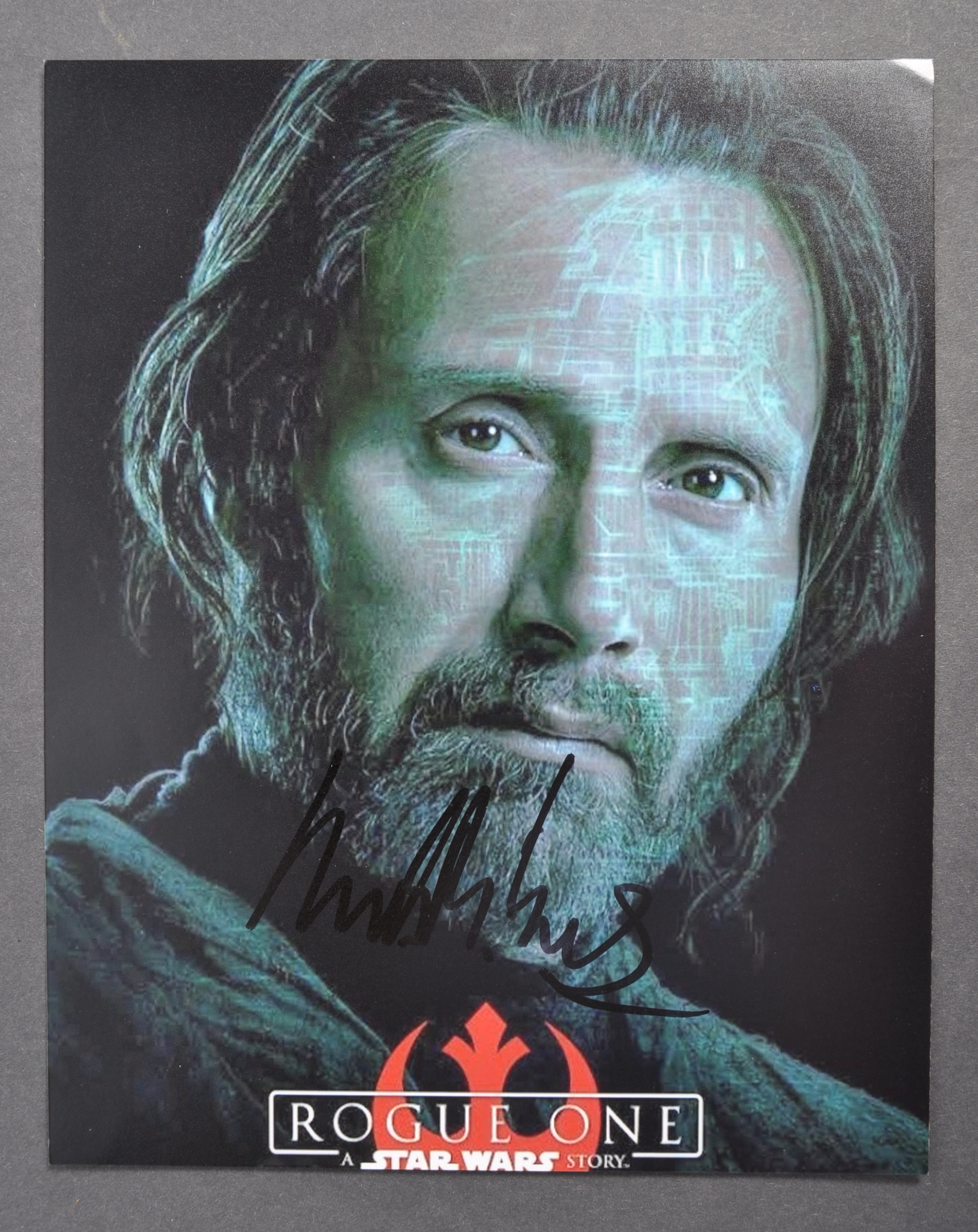 ROGUE ONE - STAR WARS - MADS MIKKELSEN AUTOGRAPHED PHOTO