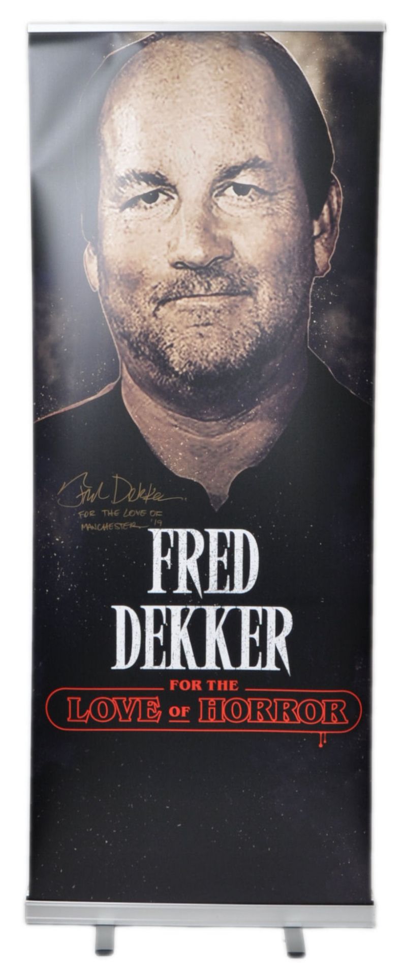 MONOPOLY EVENTS - AUTOGRAPHED BANNER - FRED DEKKER