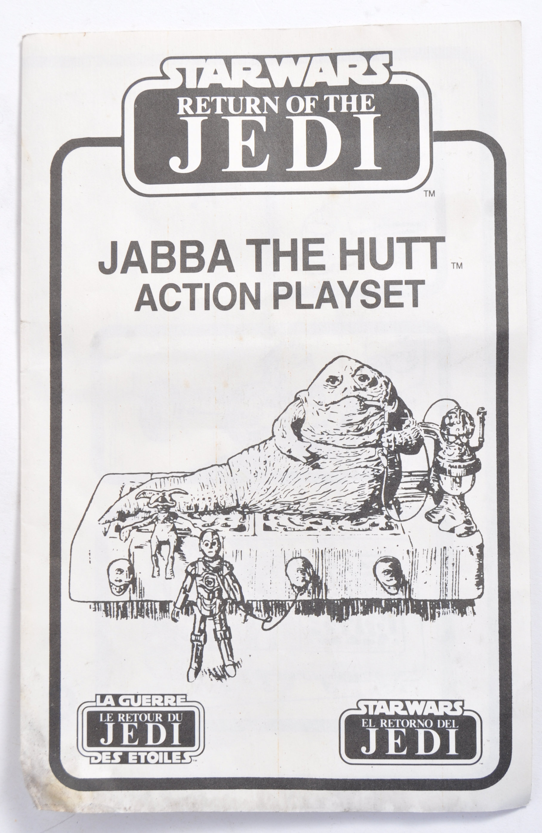 VINTAGE STAR WARS KENNER JABBA THE HUTT ACTION FIGURE PLAYSET - Image 6 of 8