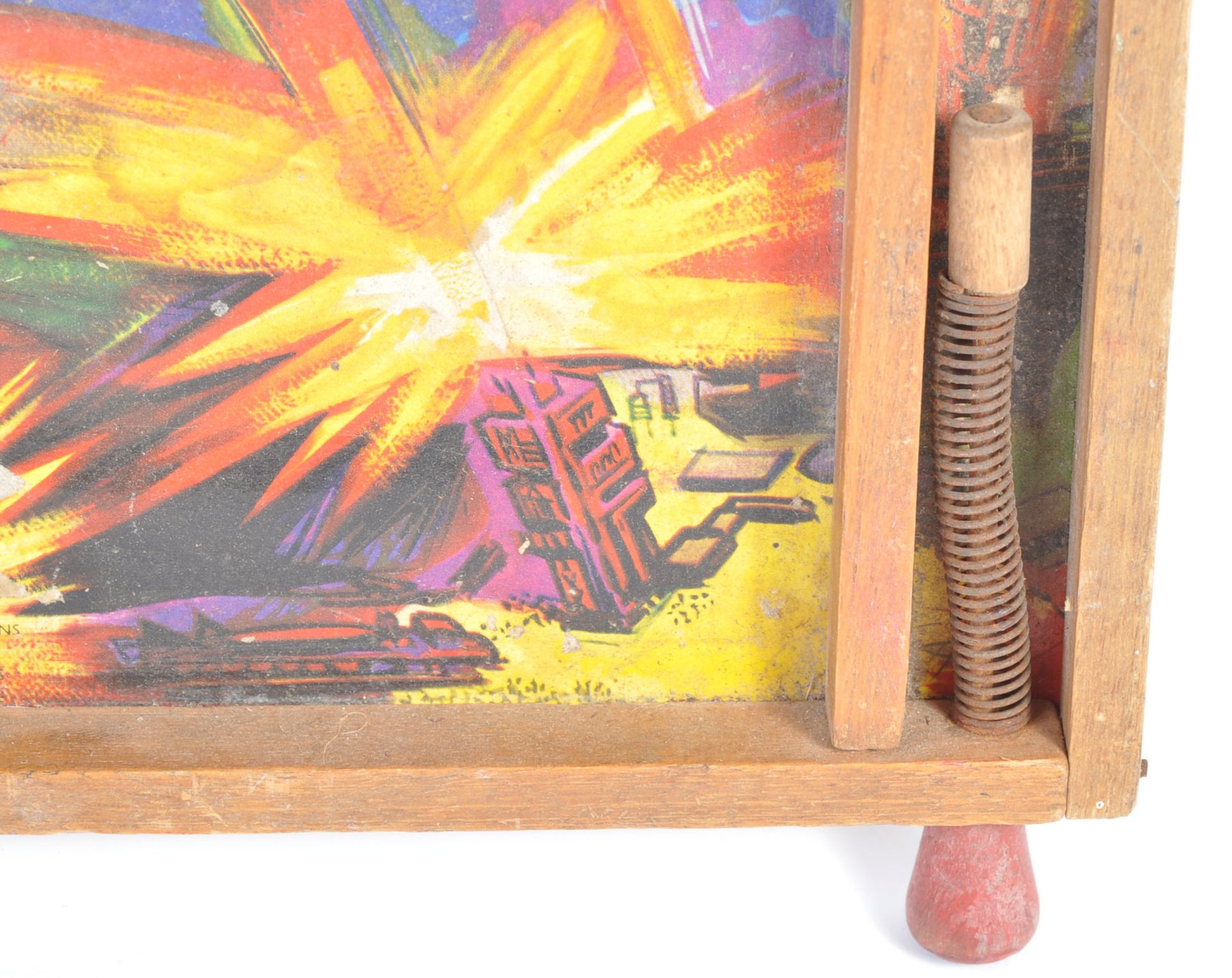 1950'S SPACE ROCKETEER PIN-TABLE BAGATELLE GAME BOARD - Bild 4 aus 6