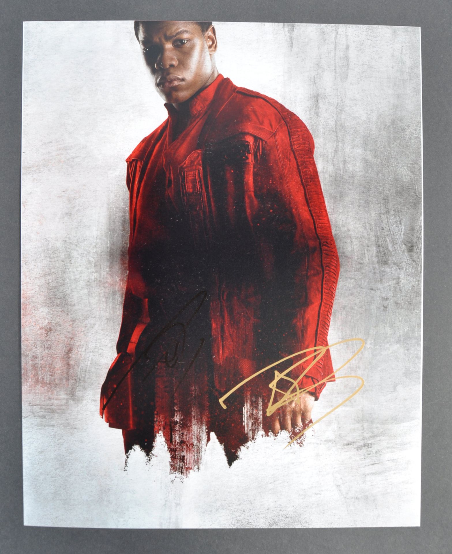 STAR WARS - JOHN BOYEGA - SIGNED 11X14" PHOTOGRAPH