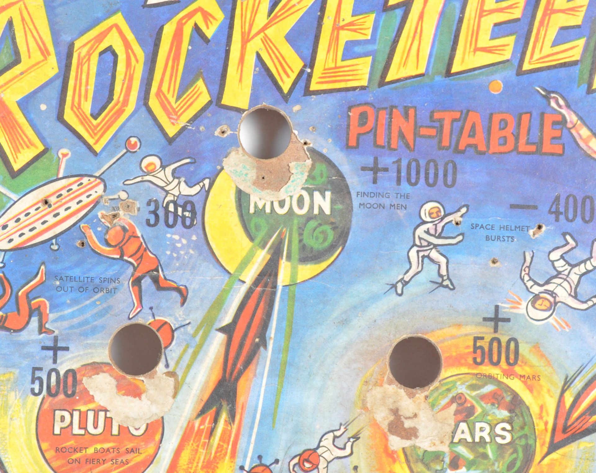 1950'S SPACE ROCKETEER PIN-TABLE BAGATELLE GAME BOARD - Bild 2 aus 6