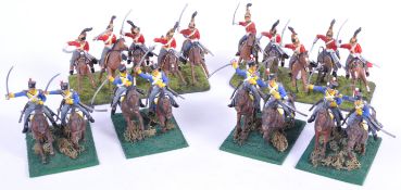 COLLECTION OF 1/32 SCALE PLASTIC NAPOLEONIC HORSE MOUNTED FIGURES