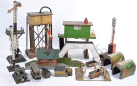 COLLECTION OF ANTIQUE MODEL RAILWAY ACCESSORIES - GERMAN