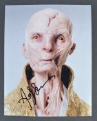 STAR WARS - THE LAST JEDI - ANDY SERKIS - AUTOGRAPHED PHOTO