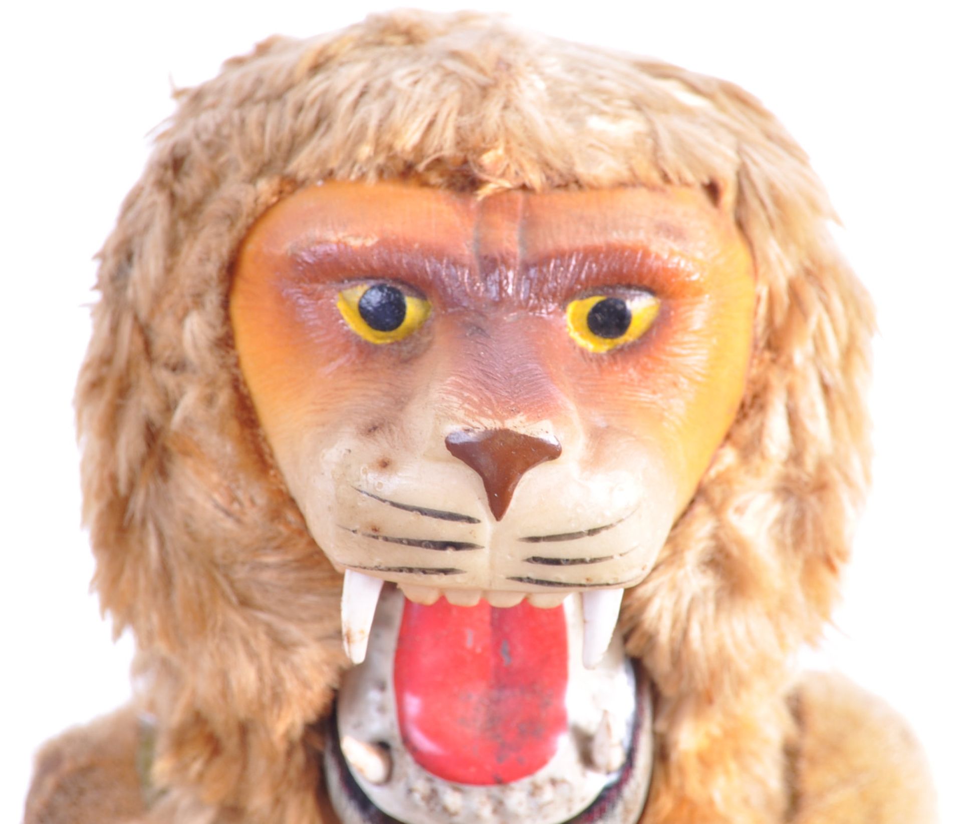 RARE VINTAGE JAPANESE BATTERY OPERATED TINPLATE LION TOY - Bild 2 aus 6