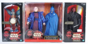 STAR WARS HASBRO EPISODE ONE 12" SCALE BOXED ACTION FIGURES