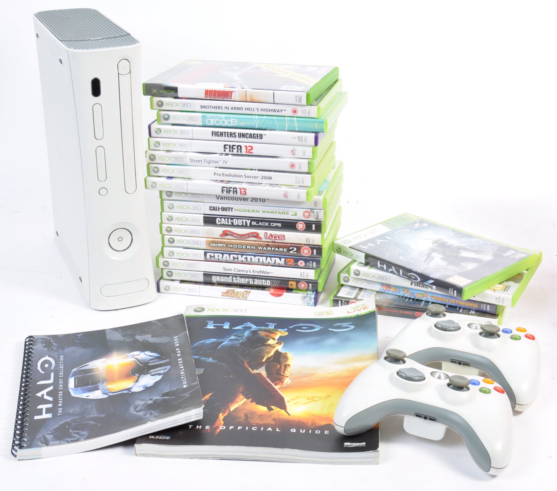 MICROSOFT X BOX 360 GAMES CONSOLE & COLLECTION OF GAMES