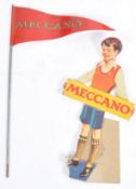 ORIGINAL MECCANO SHOP ADVERTISING FIGURE AND FLAG