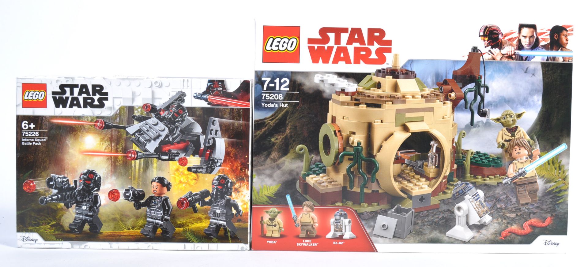 LEGO SETS - STAR WARS - 75226 / 75208 - INFERNO SQUAD BATTLE PACK - YODA'S HUT