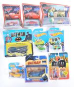 COLLECTION OF CARDED DIECAST TV AND FILM RELATED VEHICLES