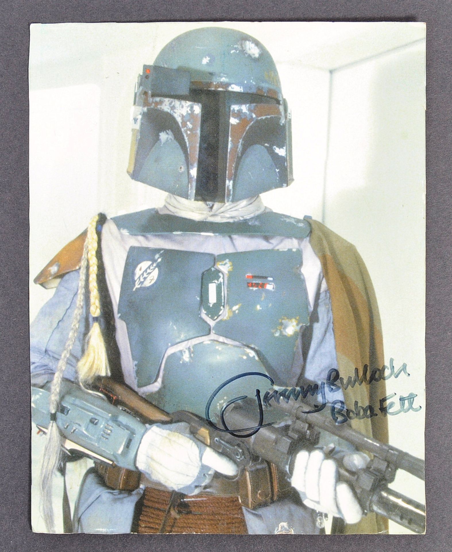 JEREMY BULLOCH - BOBA FETT - STAR WARS AUTOGRAPHED PHOTO