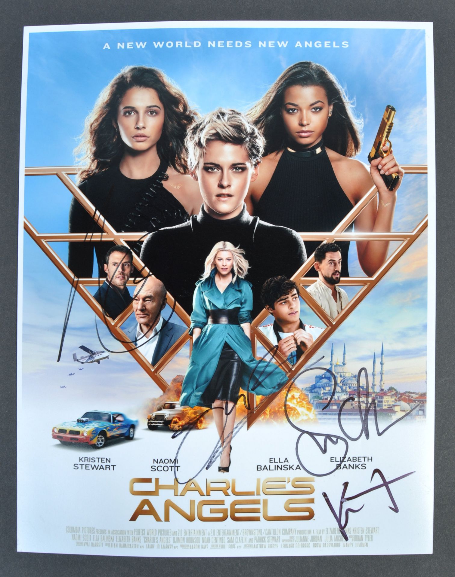 CHARLIE'S ANGELS - RARE CAST SIGNED 11X14" PHOTOGRAPH