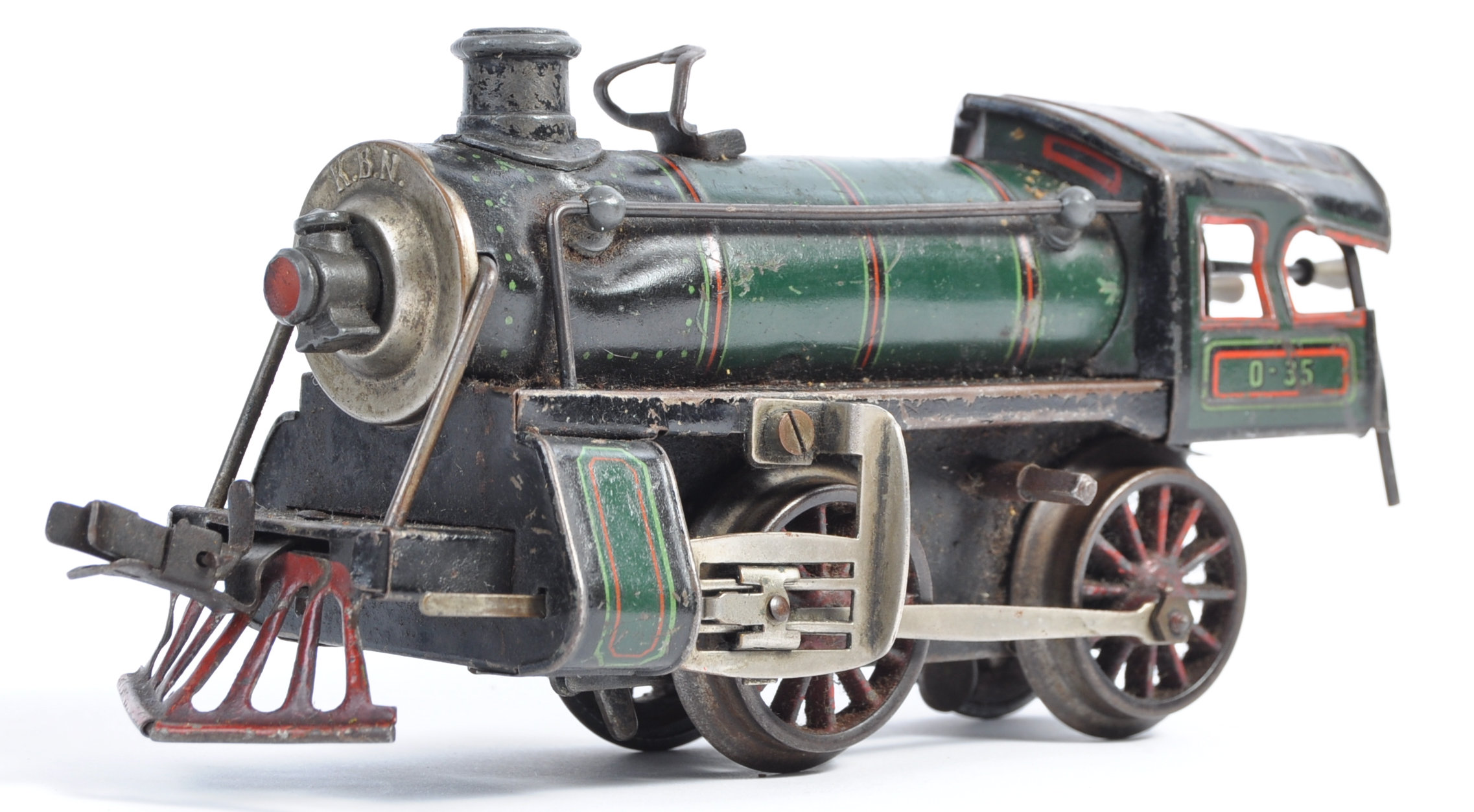 RARE VINTAGE KBN KARL BUB GERMAN TINPLATE CLOCKWORK TRAIN