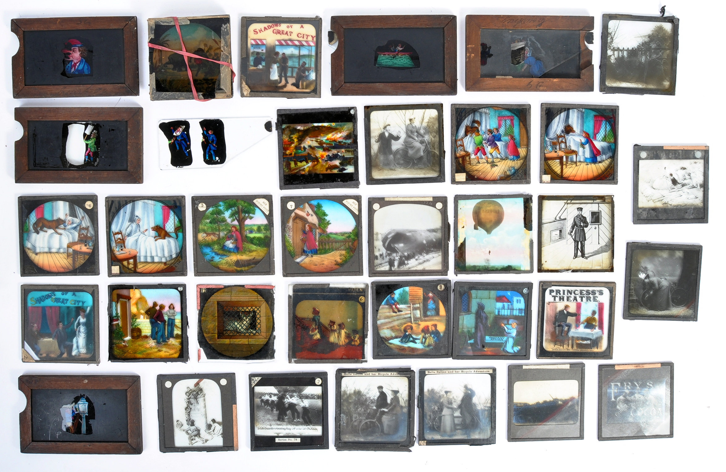 COLLECTION OF VICTORIAN 19TH CENTURY MAGIC LANTERN GLASS SLIDES