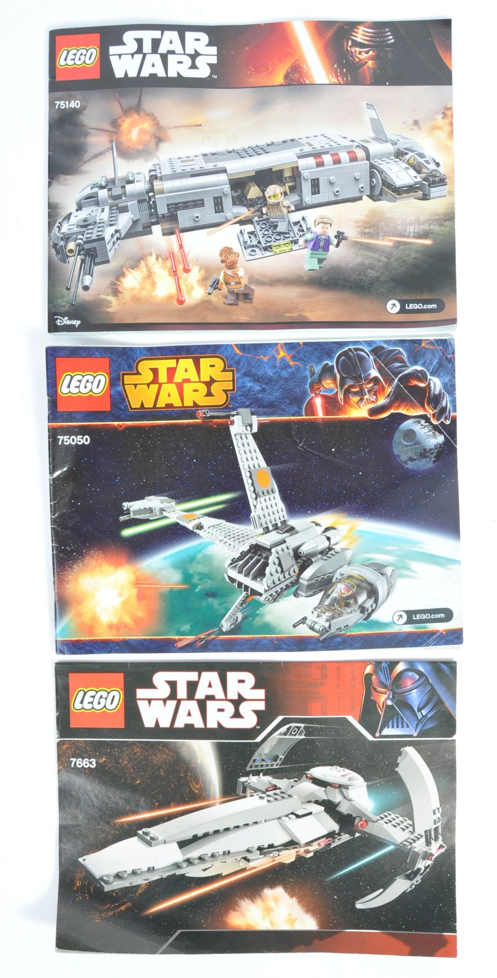 LEGO SETS - STAR WARS - 75140 / 75050 / 7663 - UNBOXED