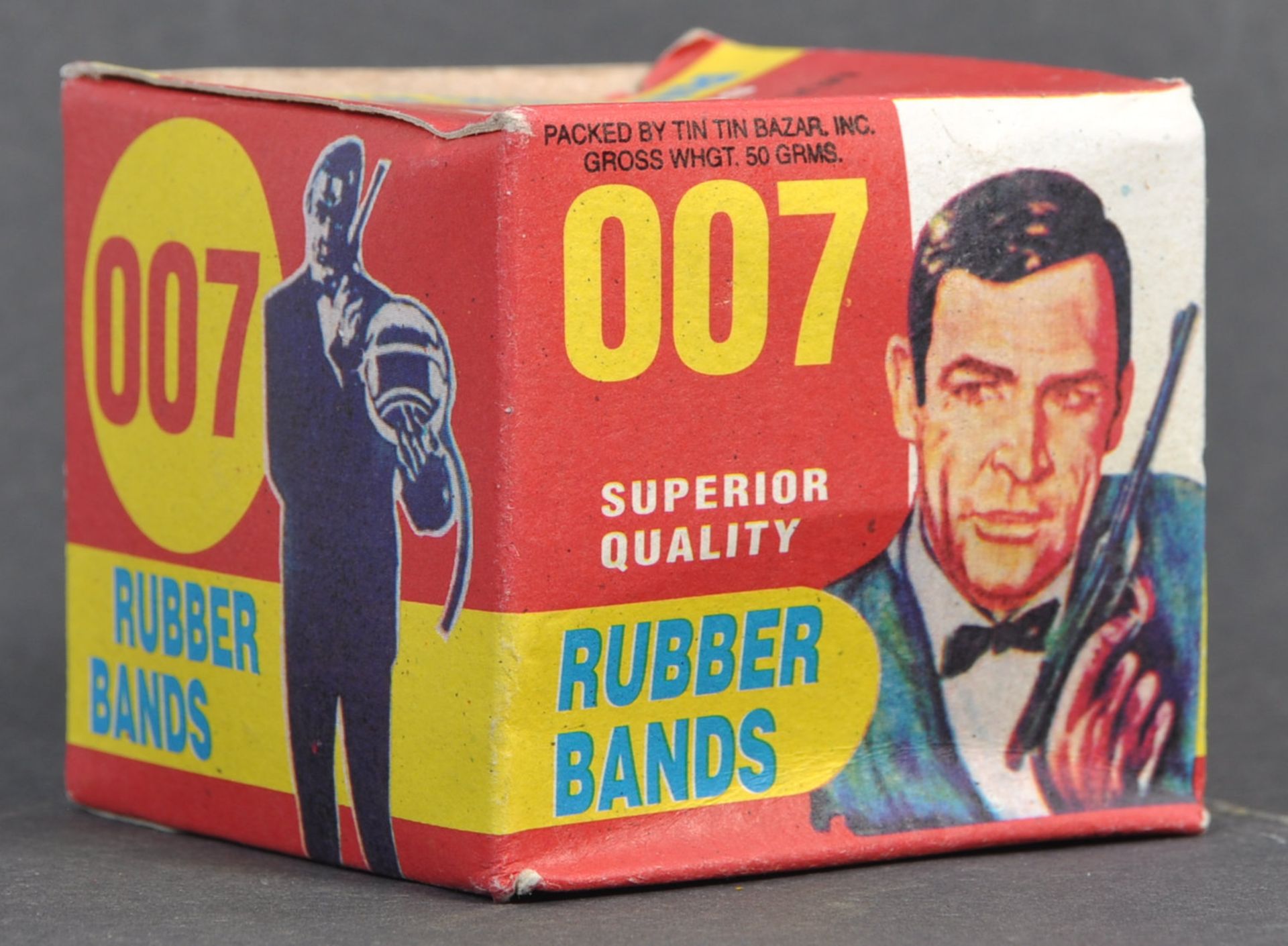 RARE VINTAGE JAMES BOND 007 ' RUBBER BANDS ' BOXED SET