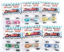 A COLLECTION OF ORIGINAL VINTAGE MINI MARX DIECAST RACE CARS