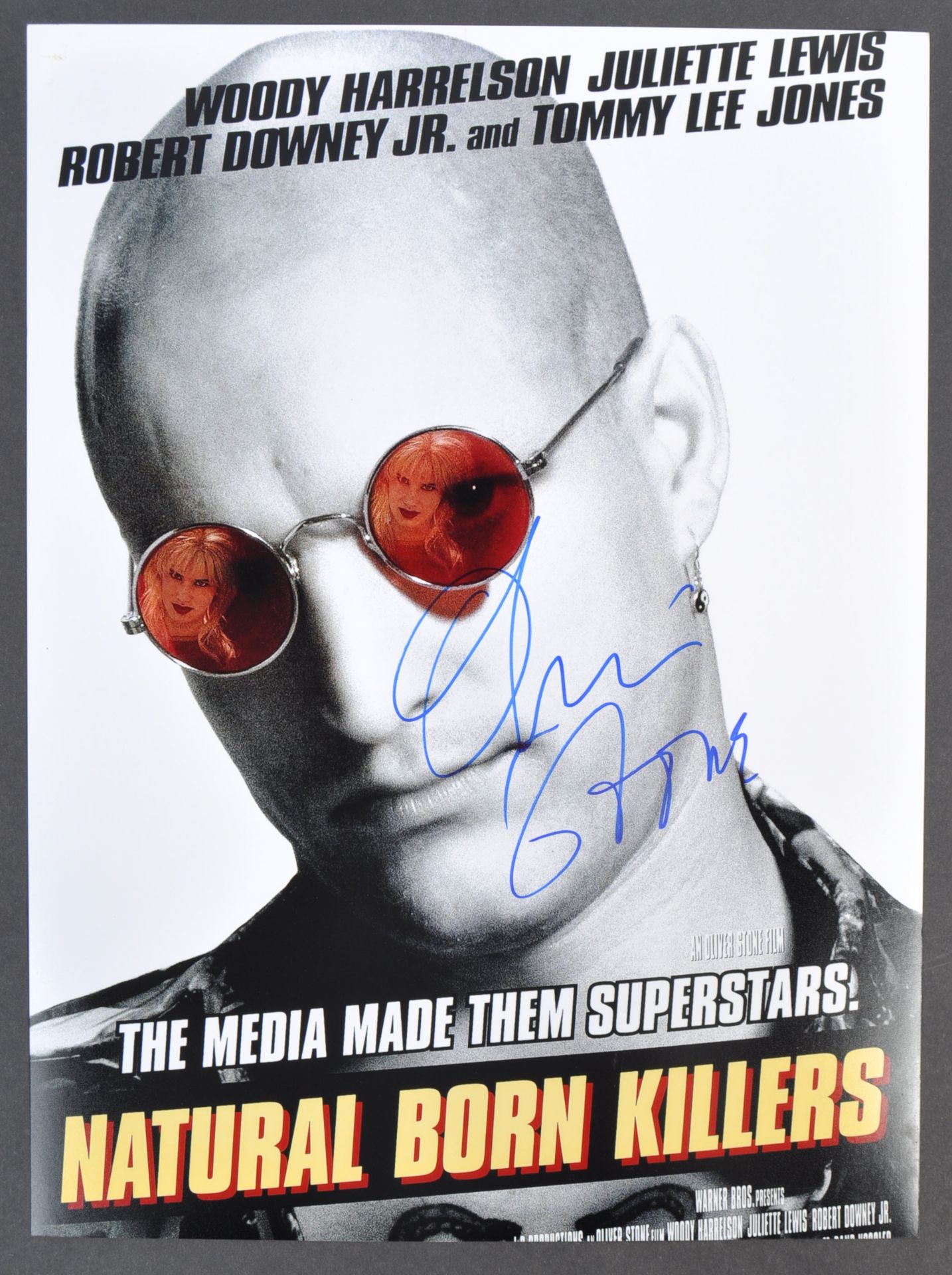 NATURAL BORN KILLERS - OLIVER STONE - SIGNED 12X16" PHOTOGRAPH
