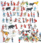 COLLECTION ASSORTED VINTAGE PLASTIC SOLDIERS / FIGURES