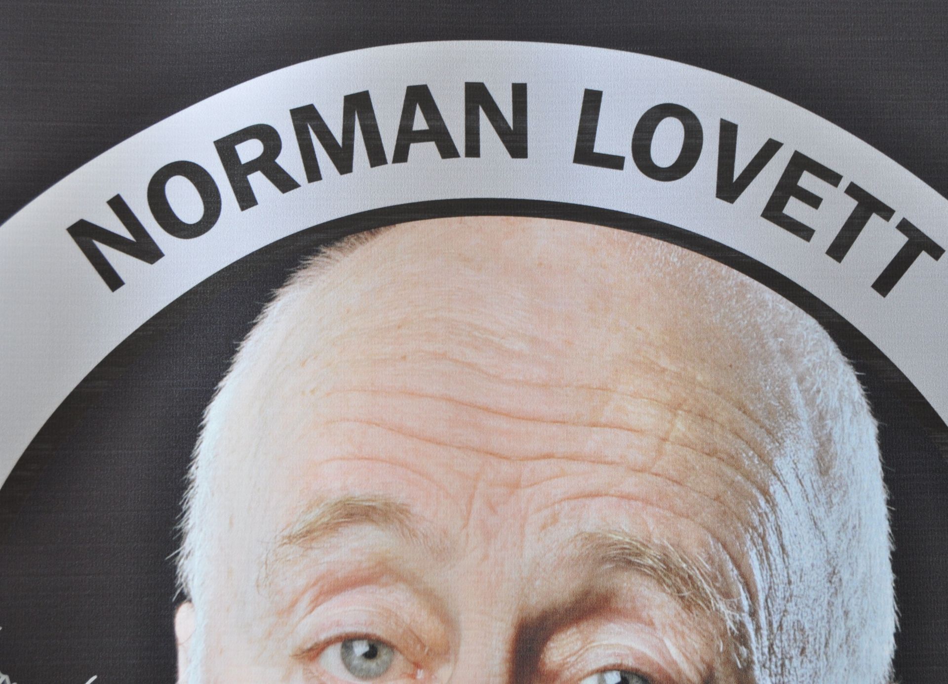 MONOPOLY EVENTS - AUTOGRAPHED BANNER - NORMAN LOVETT - Image 2 of 3