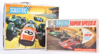 TWO ORIGINAL SCALEXTRIC SLOT CAR SETS