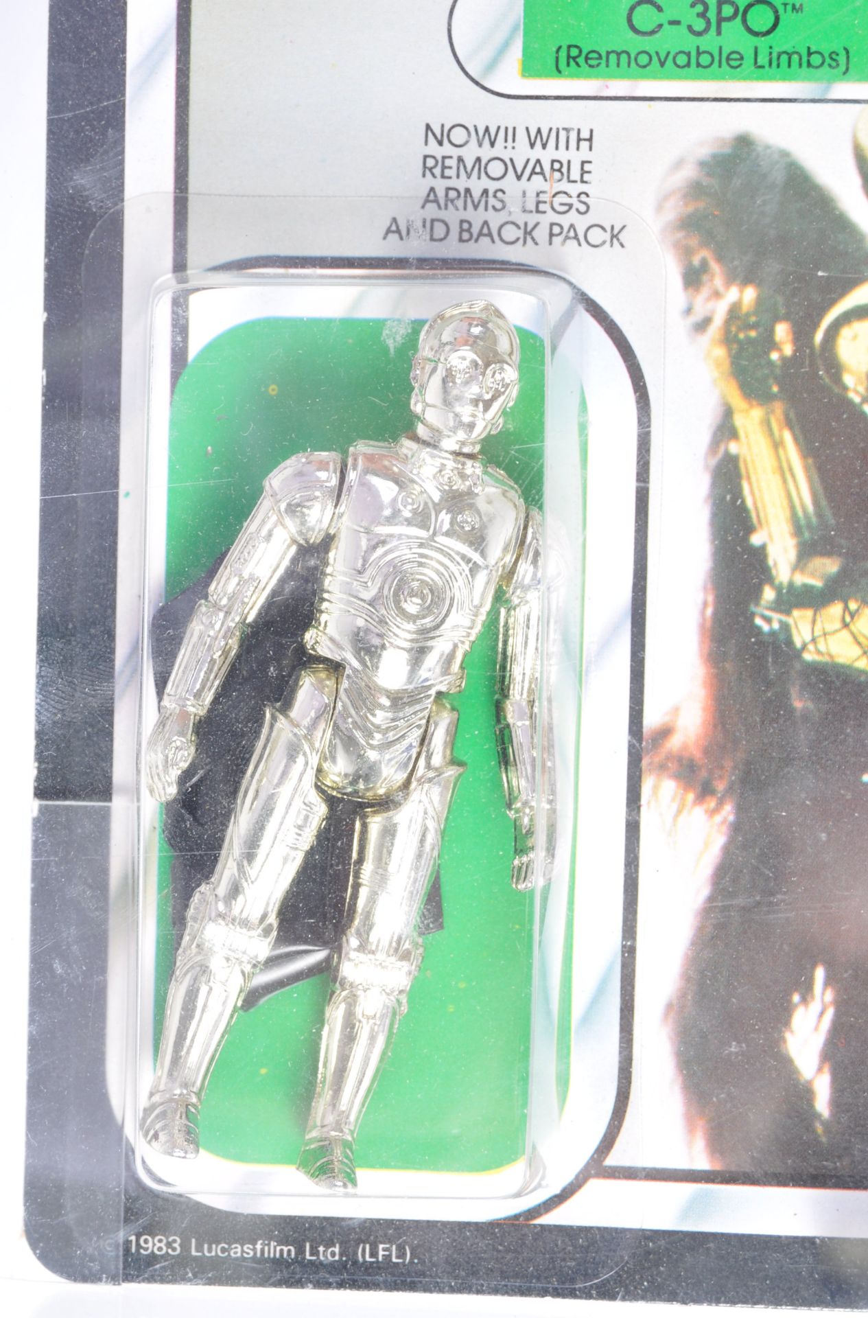 VINTAGE STAR WARS CARDED MOC ACTION FIGURE ' C-3PO ' GRADED - Bild 3 aus 4