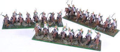 COLLECTION OF 1/32 SCALE PLASTIC NAPOLEONIC HORSE MOUNTED FIGURES