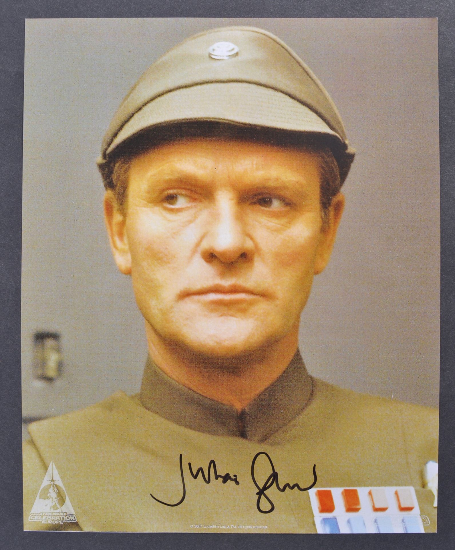 STAR WARS - JULIAN GLOVER AUTOGRAPHED 8X10" PHOTOGRAPH