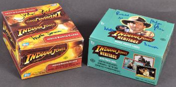 INDIANA JONES TOPPS TRADING CARD SETS AUTOGRAPHED BY GLOVER