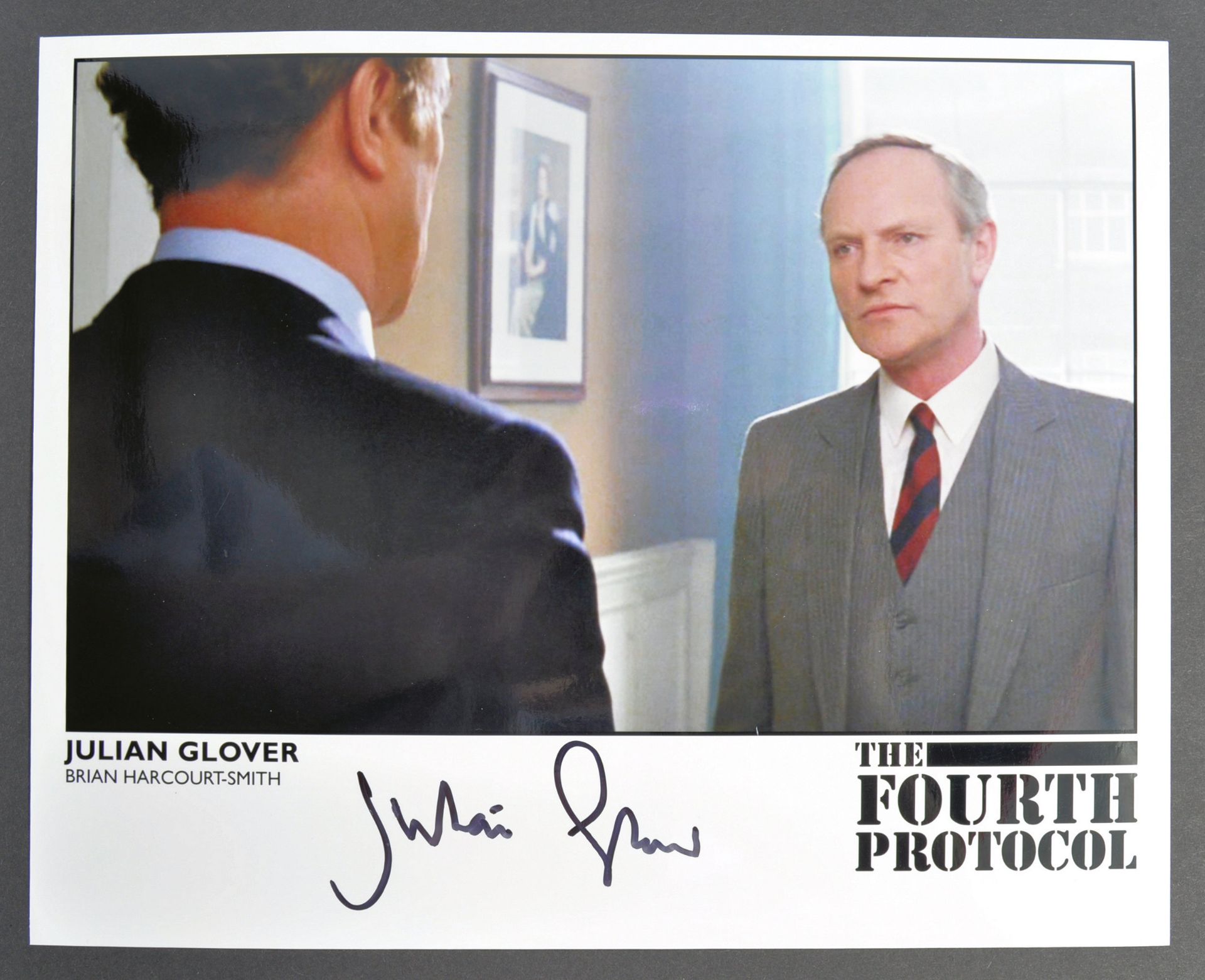 THE FOURTH PROTOCOL - JULIAN GLOVER SIGNED PHOTOGRAPH