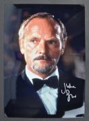 JAMES BOND - JULIAN GLOVER AUTOGRAPHED 8X12" PHOTOGRAPH