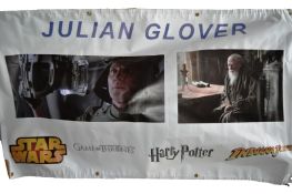 JULIAN GLOVER - PERSONAL CONVENTION LARGE CANVAS BANNER