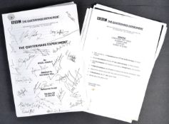 THE QUATERMASS EXPERIMENT - ORIGINAL FULL CAST AUTOGRAPHED SCRIPT