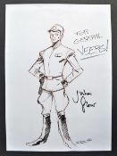 JULIAN GLOVER - STAR WARS - FAN ART SKETCH - SIGNED