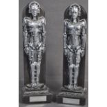 JULIAN GLOVER & ISLA BLAIR - PAIR OF METROPOLIS AWARD STATUES