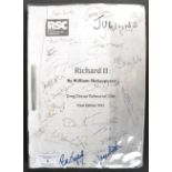 JULIAN GLOVER'S SCRIPT FROM RSC PRODUCTION RICHARD II