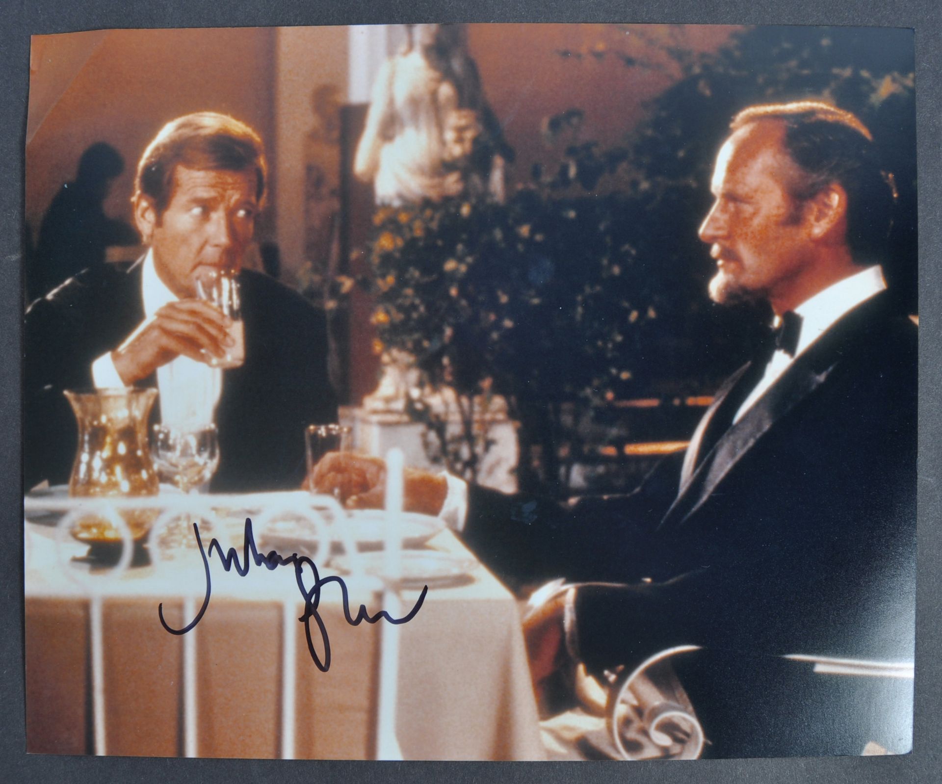 JAMES BOND 007 - JULIAN GLOVER AUTOGRAPHED PHOTOGRAPH