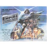 STAR WARS THE EMPIRE STRIKES BACK ORIGINAL UK QUAD POSTER