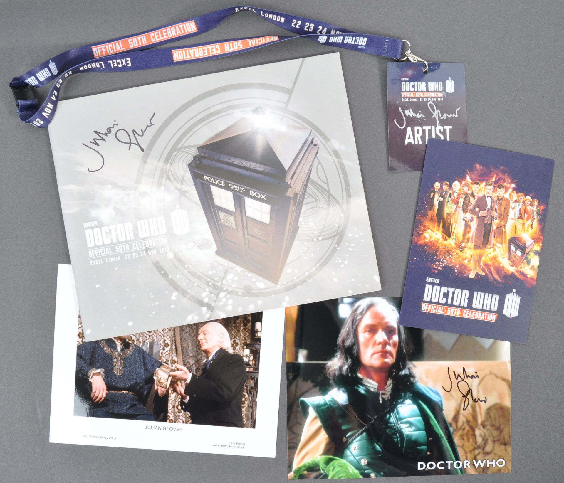 DOCTOR WHO 50TH ANNIVERSARY CELEBRATION - GLOVER'S PERSONAL BROCHURE