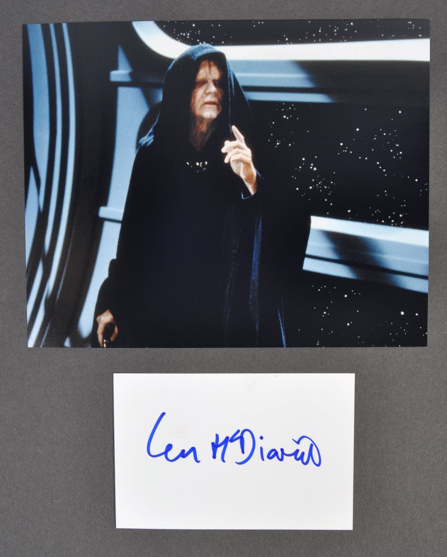 IAN MCDIARMID - STAR WARS - EMPEROR PALPATINE - AUTOGRAPH