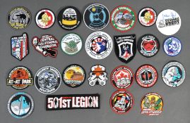 COLLECTION OF 25X AUTOGRAPHED STAR WARS INSIGNIA PATCHES