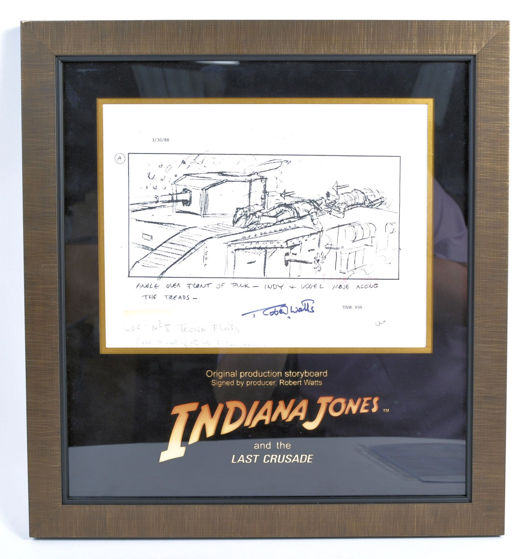 INDIANA JONES & LAST CRUSADE ORIGINAL PRODUCTION USED STORYBOARDS