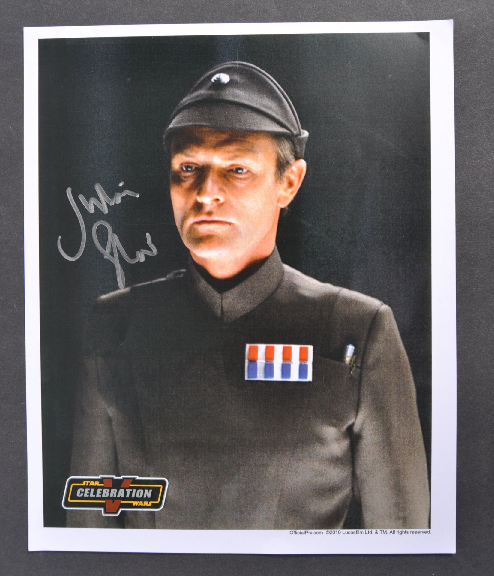 STAR WARS THE EMPIRE STRIKES BACK - JULIAN GLOVER AUTOGRAPHED PHOTOGRAPH