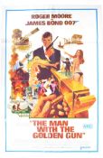 JAMES BOND 007 ' THE MAN WITH THE GOLDEN GUN ' US ONE SHEET POSTER